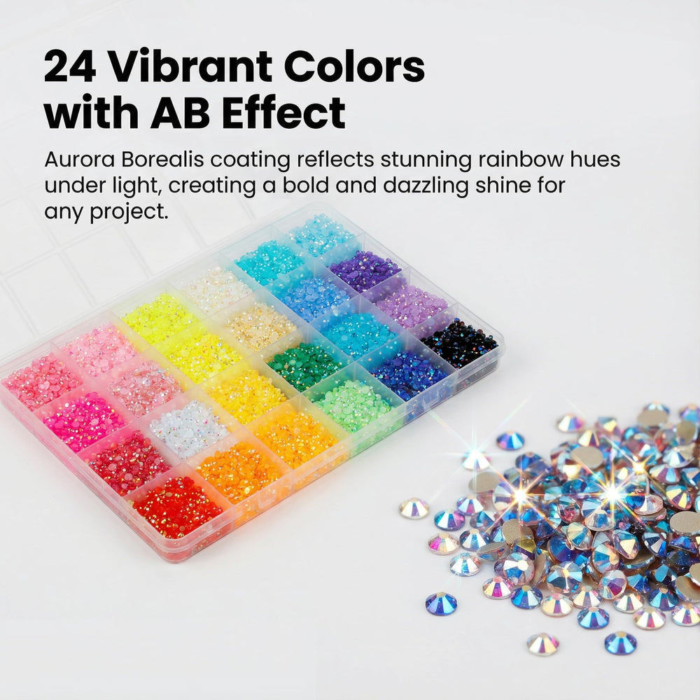 Worthofbest open 24-grid storage box keeping colors separated and tidy