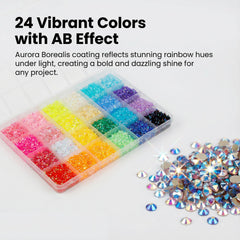 Worthofbest open 24-grid storage box keeping colors separated and tidy