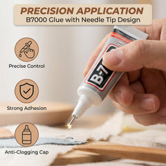 Worthofbest precision tweezers, wax picker and B-7000 glue showing complete toolkit benefit