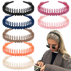 WOVOWOVO headband being flexed showing break-resistant durable material benefit