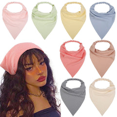 WOVOWOVO front packaging showing eight plaid headbands and variety