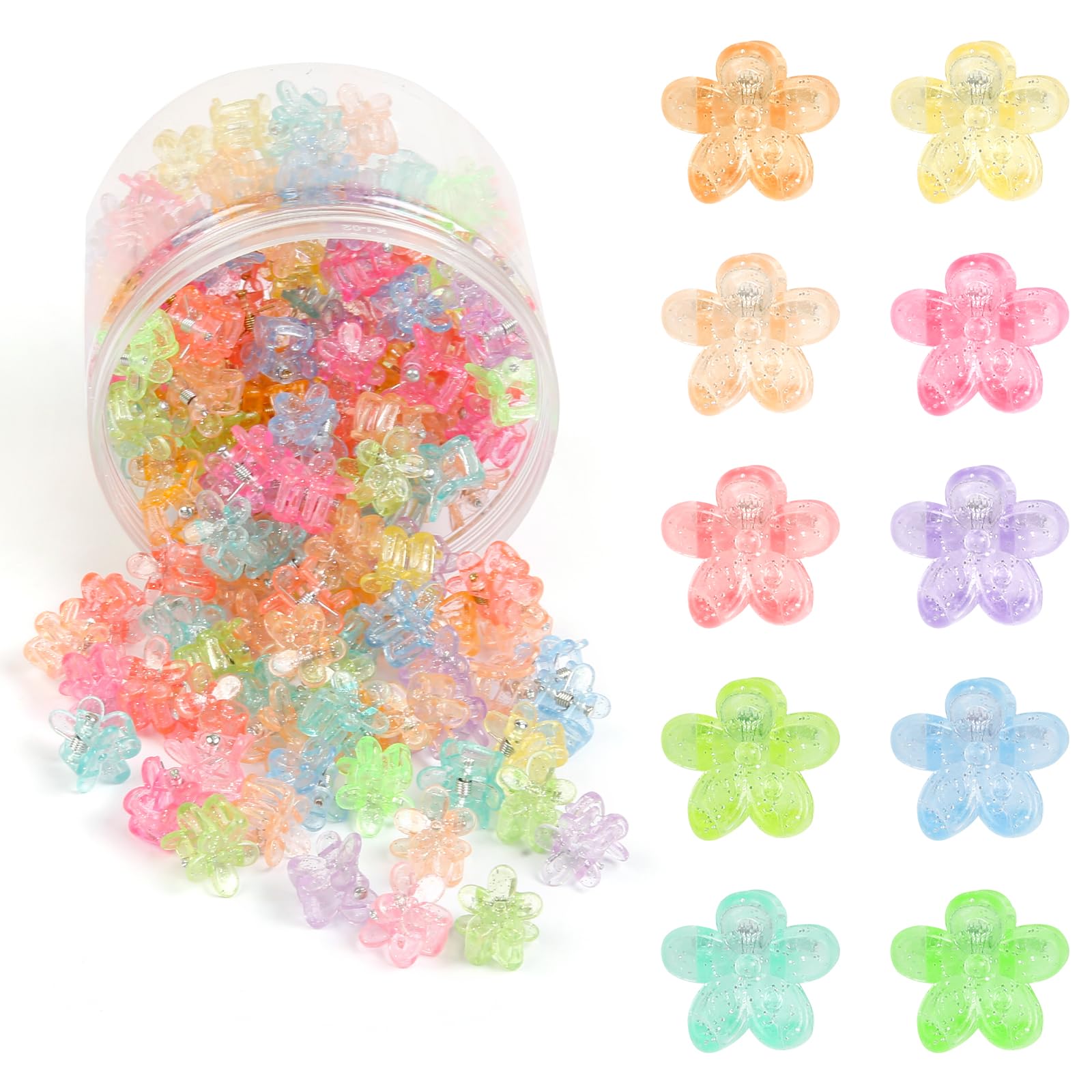 WOVOWOVO front packaging showing round box and colorful clips, easy storage benefit