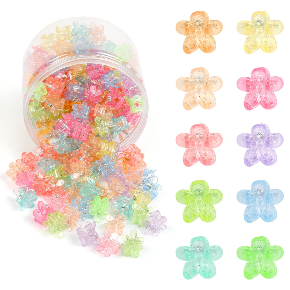 WOVOWOVO front packaging showing round box and colorful clips, easy storage benefit