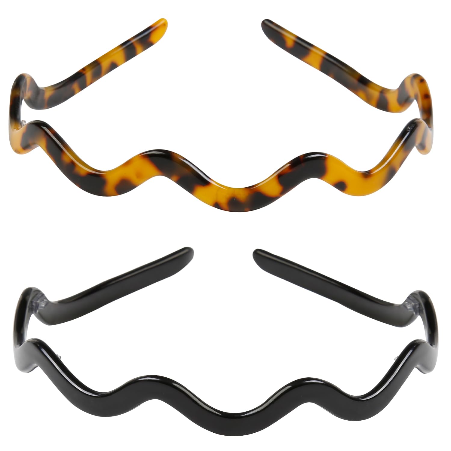 WOVOWOVO front view of 2-pack headbands showing colors and neat presentation