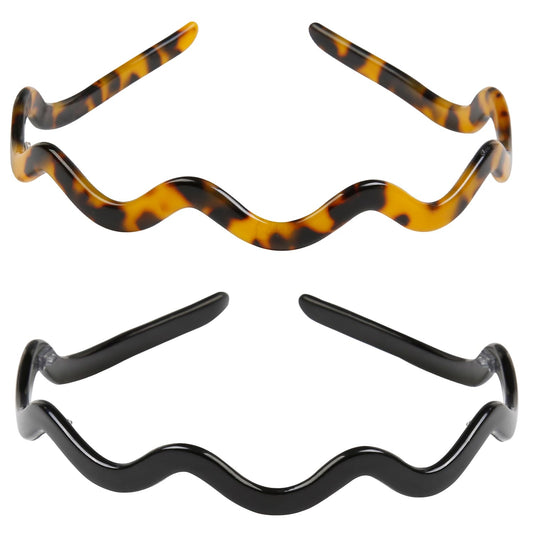 WOVOWOVO front view of 2-pack headbands showing colors and neat presentation