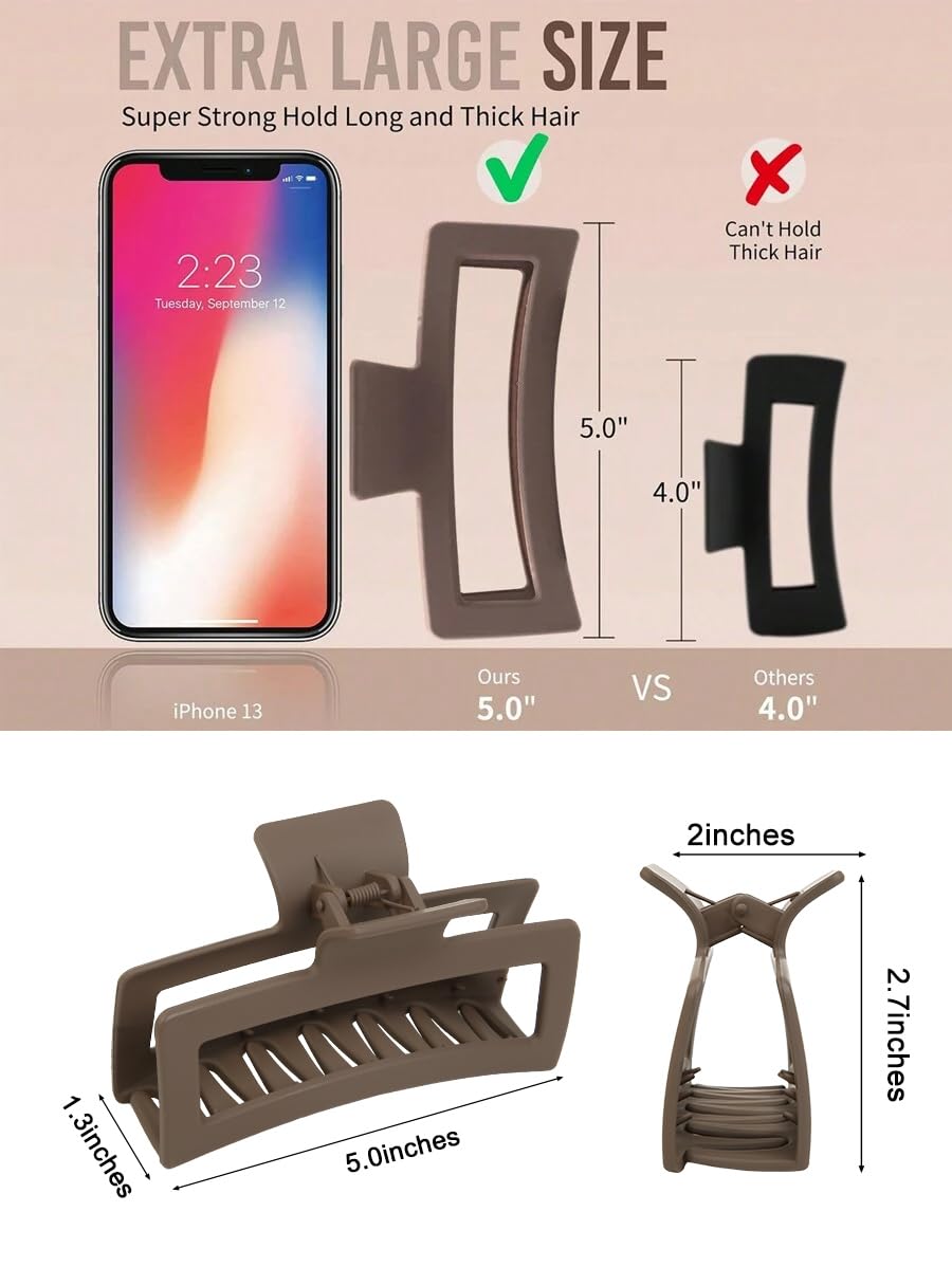 WOVOWOVO clip holding a messy bun to show lift and no slip benefit