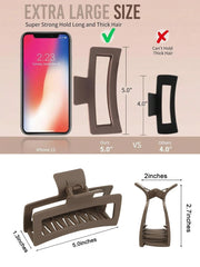 WOVOWOVO clip holding a messy bun to show lift and no slip benefit