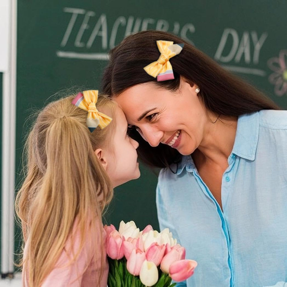 WOVOWOVO clip in a classroom lifestyle shot adding playful charm
