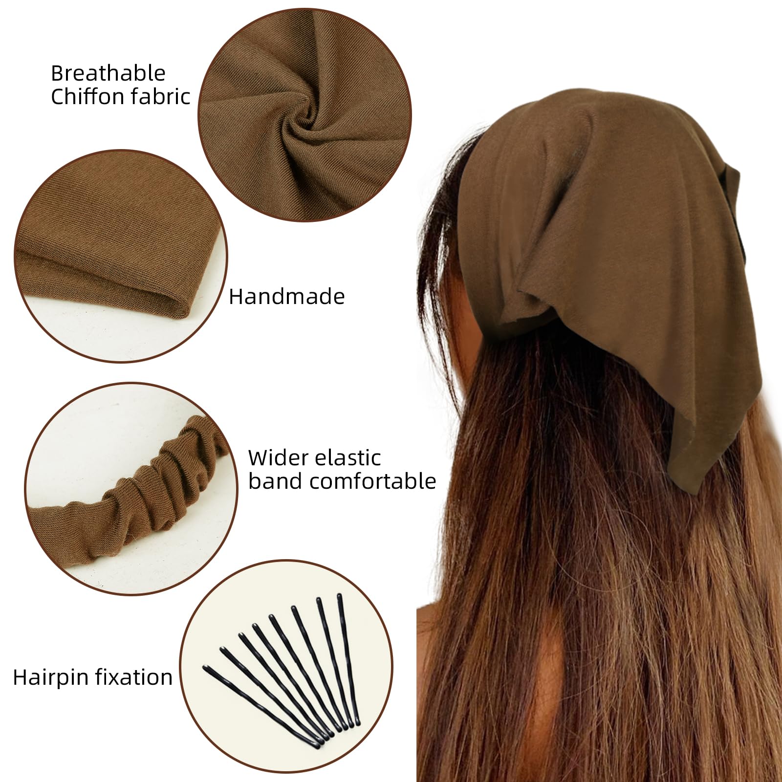 WOVOWOVO styling variations showing three knot and wrap options