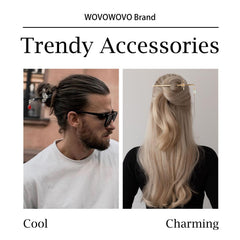 WOVOWOVO sword hair sticks in use securing a bun for reliable all-day hold