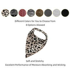 WOVOWOVO tied bandana detail revealing elastic section for stable fit