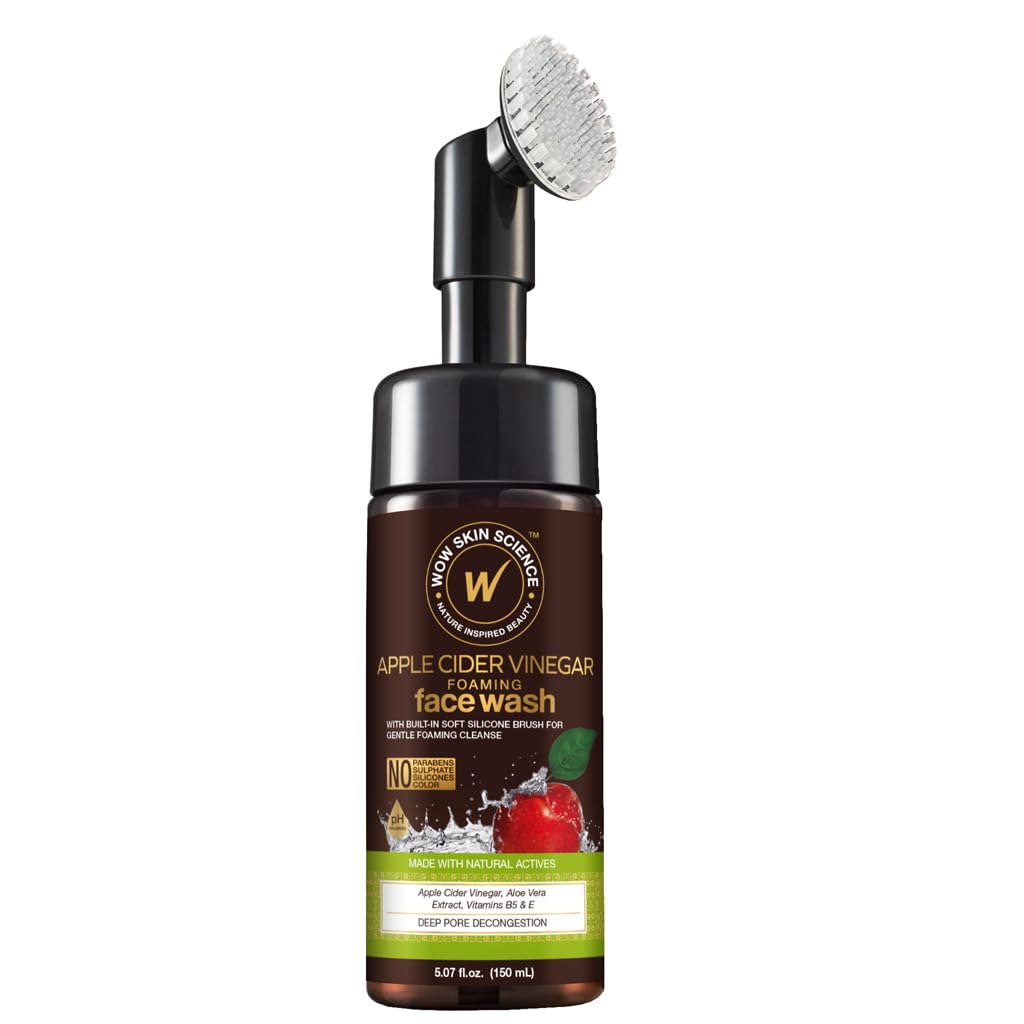 WOW Skin Science front packaging with brush showing complete cleansing set and convenience
