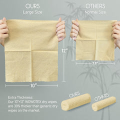 WOWOTEX close-up bamboo rayon texture highlighting softness and absorbency