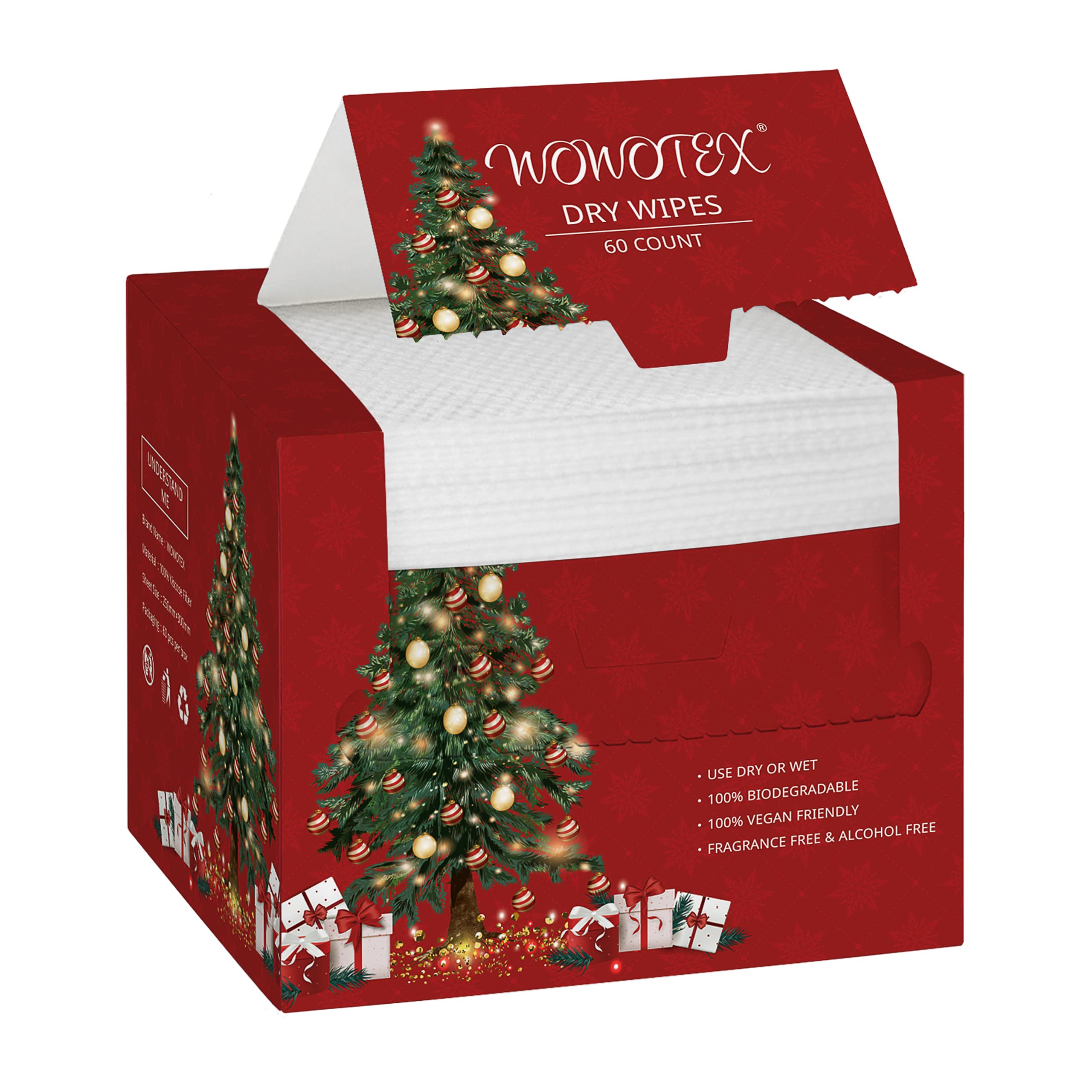 WOWOTEX front packaging box showing 60-count and benefits