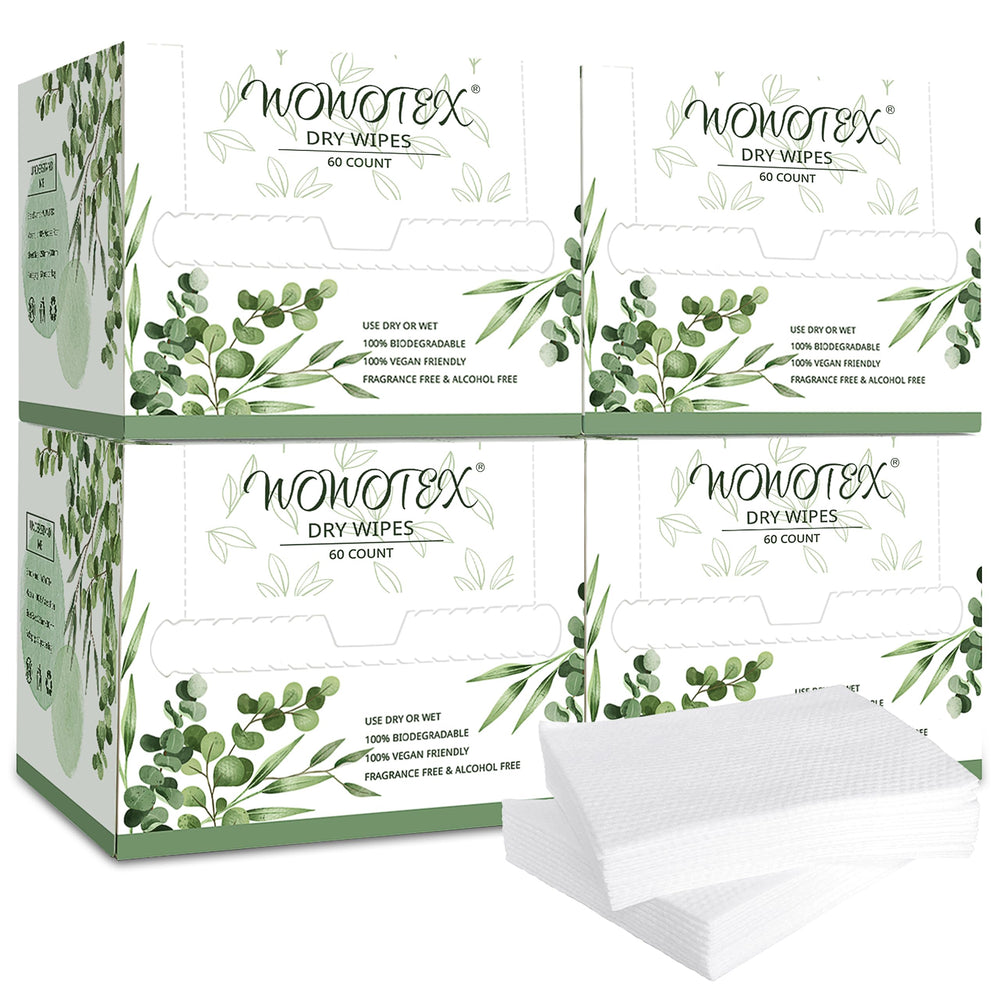 WOWOTEX front packaging box showing 4-box 240-count convenience