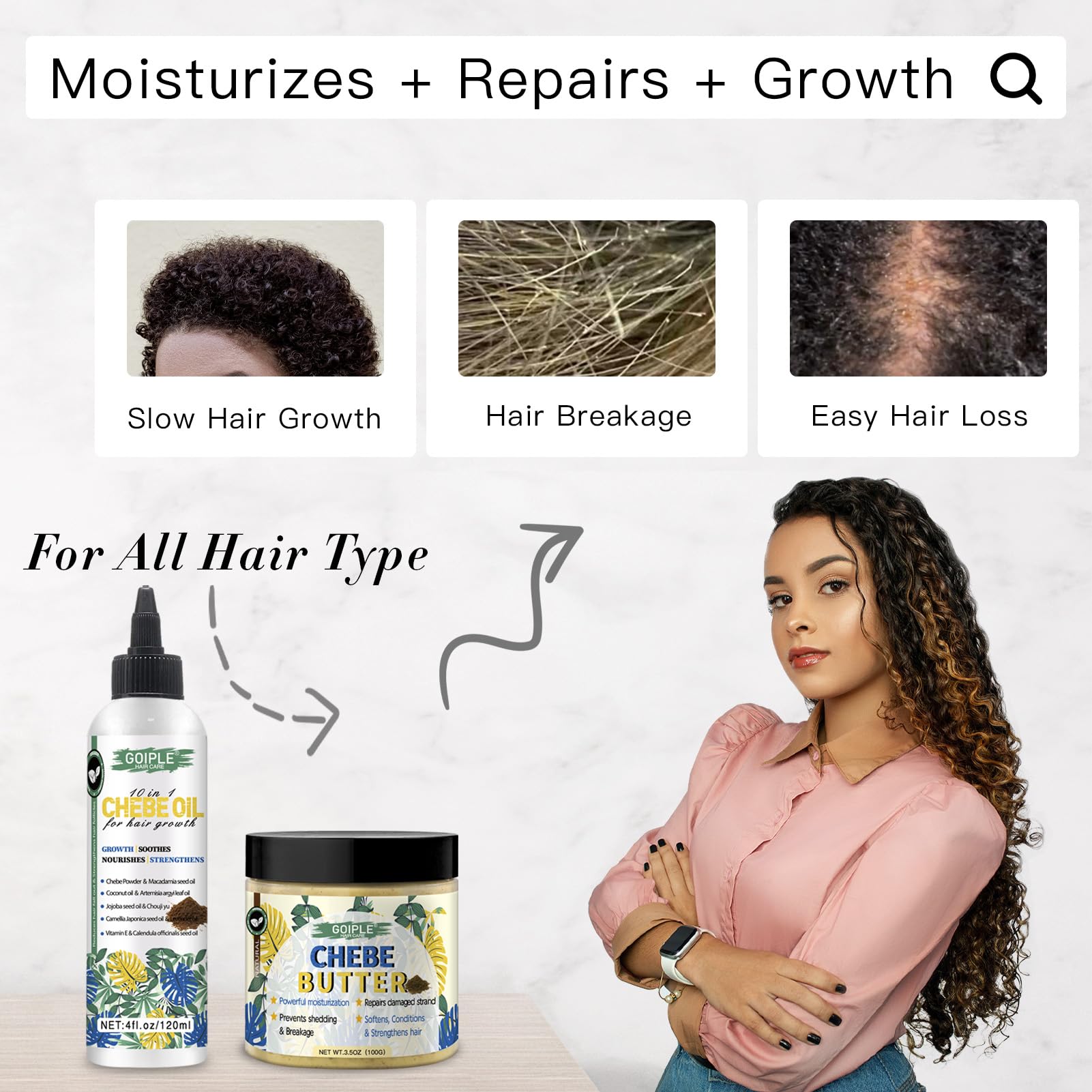 WOZUTUNT herbal ingredients close-up showing natural extracts for strengthening hair