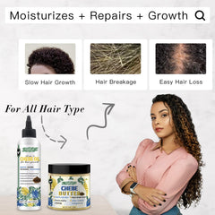 WOZUTUNT herbal ingredients close-up showing natural extracts for strengthening hair