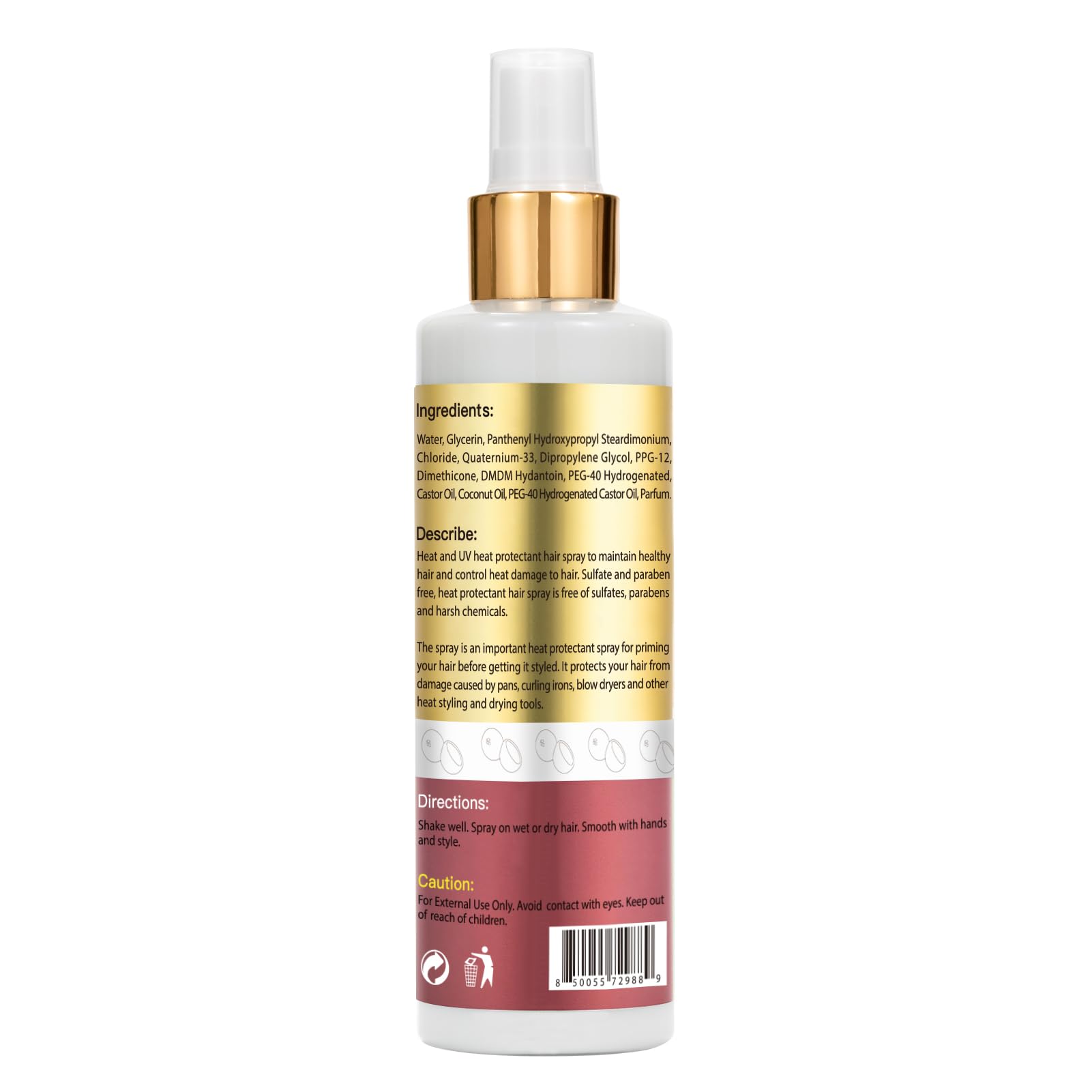 WOZUTUNT fine mist close-up demonstrating even coverage and light feel