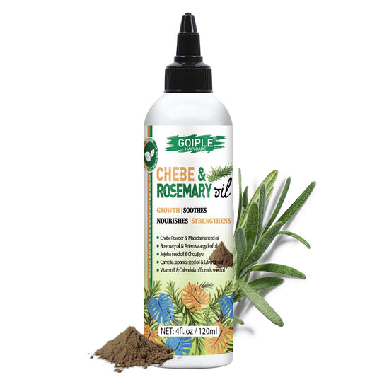 wozutunt bottle front view showing chebe and rosemary oil benefits