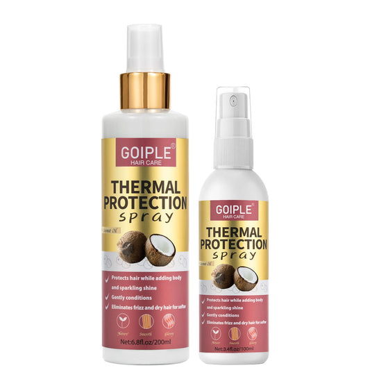 WOZUTUNT front packaging shows travel two-pack and coconut heat protection