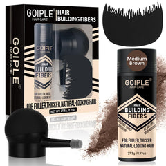 WOZUTUNT front packaging showing medium brown fibers and applicator benefit instant coverage