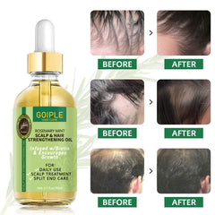 WOZUTUNT applied to scalp in demo illustrating targeted nourishment and massage benefit