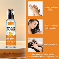 WOZUTUNT smoothed hair ends after use showing reduced frizz and visible gloss benefit softness