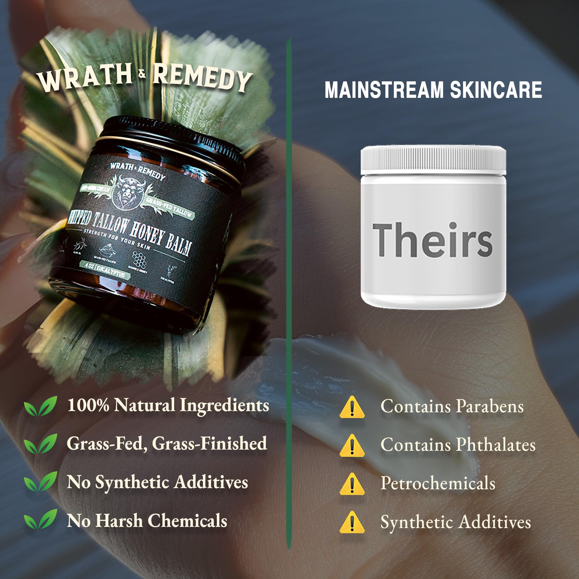 Wrath & Remedy jar on bathroom counter, suggests daily routine convenience benefit
