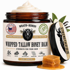 Wrath & Remedy front jar 4oz vanilla showing clean label and benefit