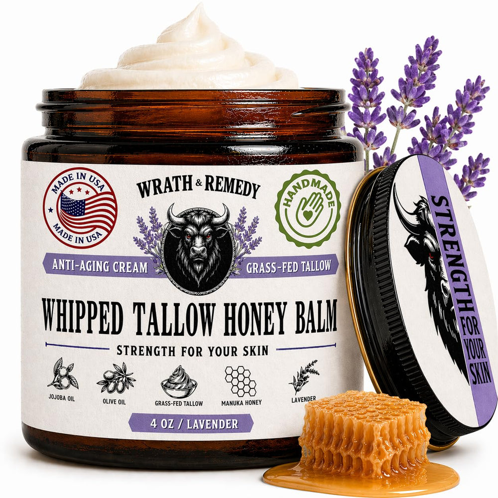 Wrath & Remedy jar front view showing lavender label and clean packaging benefit