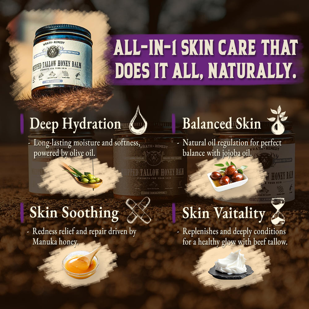 Whipped texture close-up of Wrath & Remedy balm for smooth, fast absorption