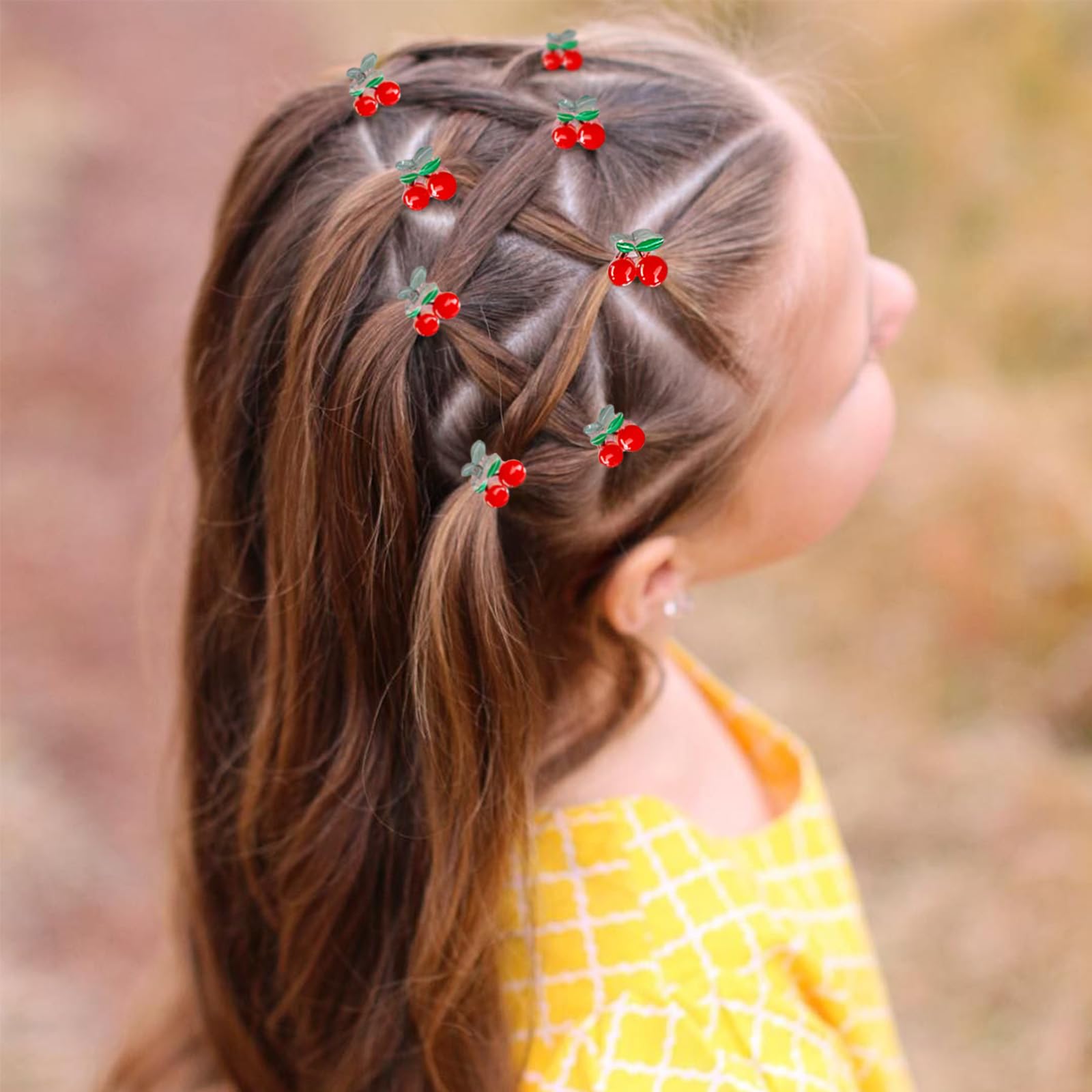 WRBAJIS clip pinned in bangs providing decorative hold