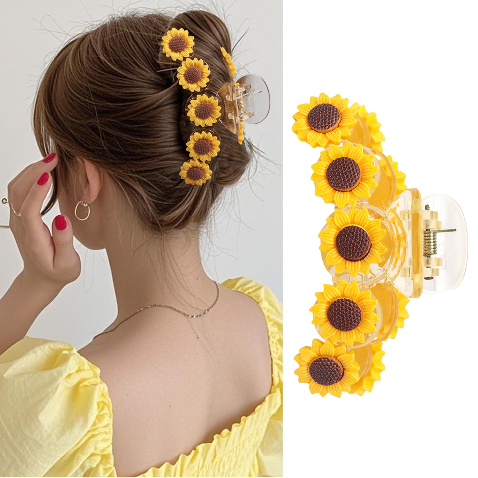 WRBAJIS sunflower front view showing yellow floral design and neat hold