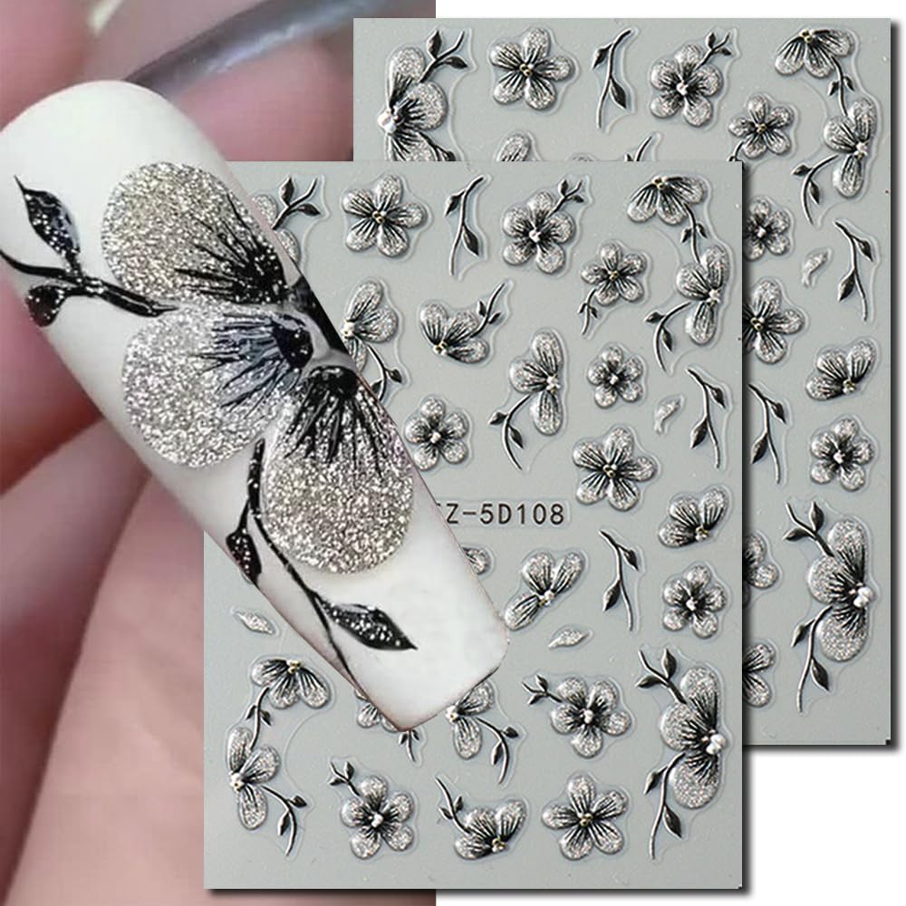 WENEWFINE macro of 5D glitter petals showing texture and depth benefit realistic look