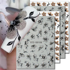 WENEWFINE front packaging showing floral glitter stickers and contents benefit quick selection
