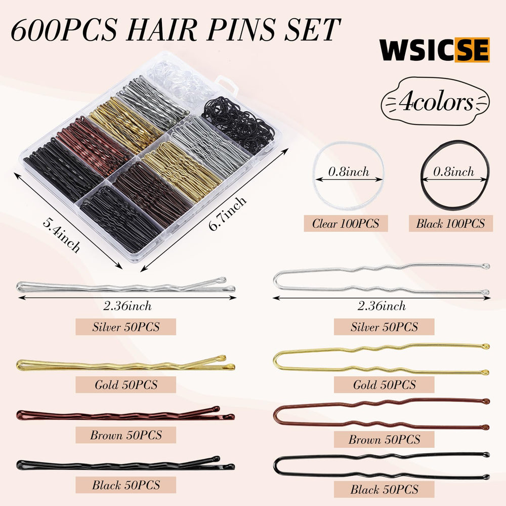 WSICSE clear compartment box open with sorted pins and ties for easy access