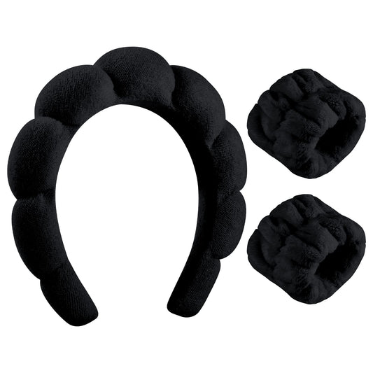 WSICSE front view of headband and wristbands showing neat set and practicality
