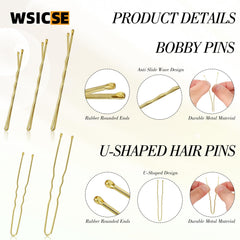 WSICSE hairnets and assorted elastics in natural tones for neat bun finishes