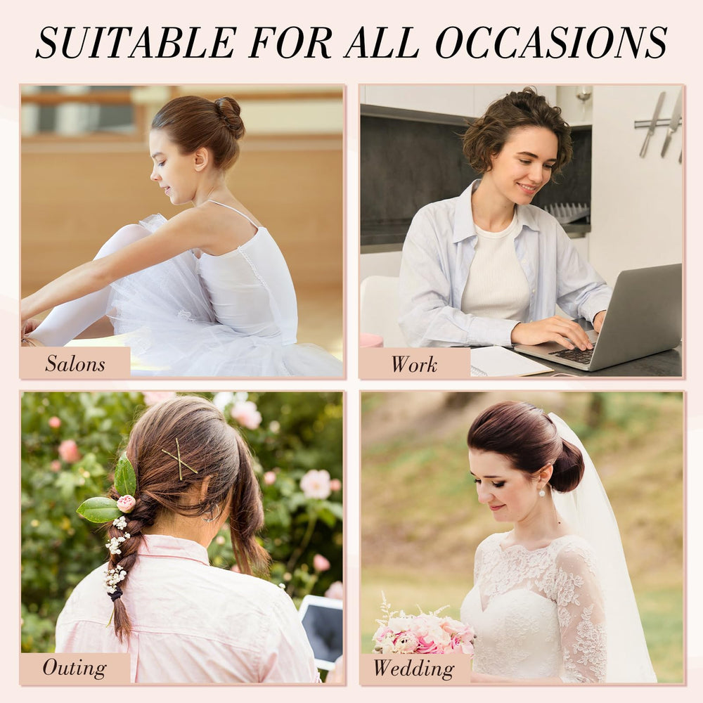 WSICSE lifestyle shot of a bride using pins for an elegant updo on wedding day