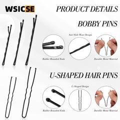 WSICSE U-shaped pins detail demonstrating strong hold and discrete styling