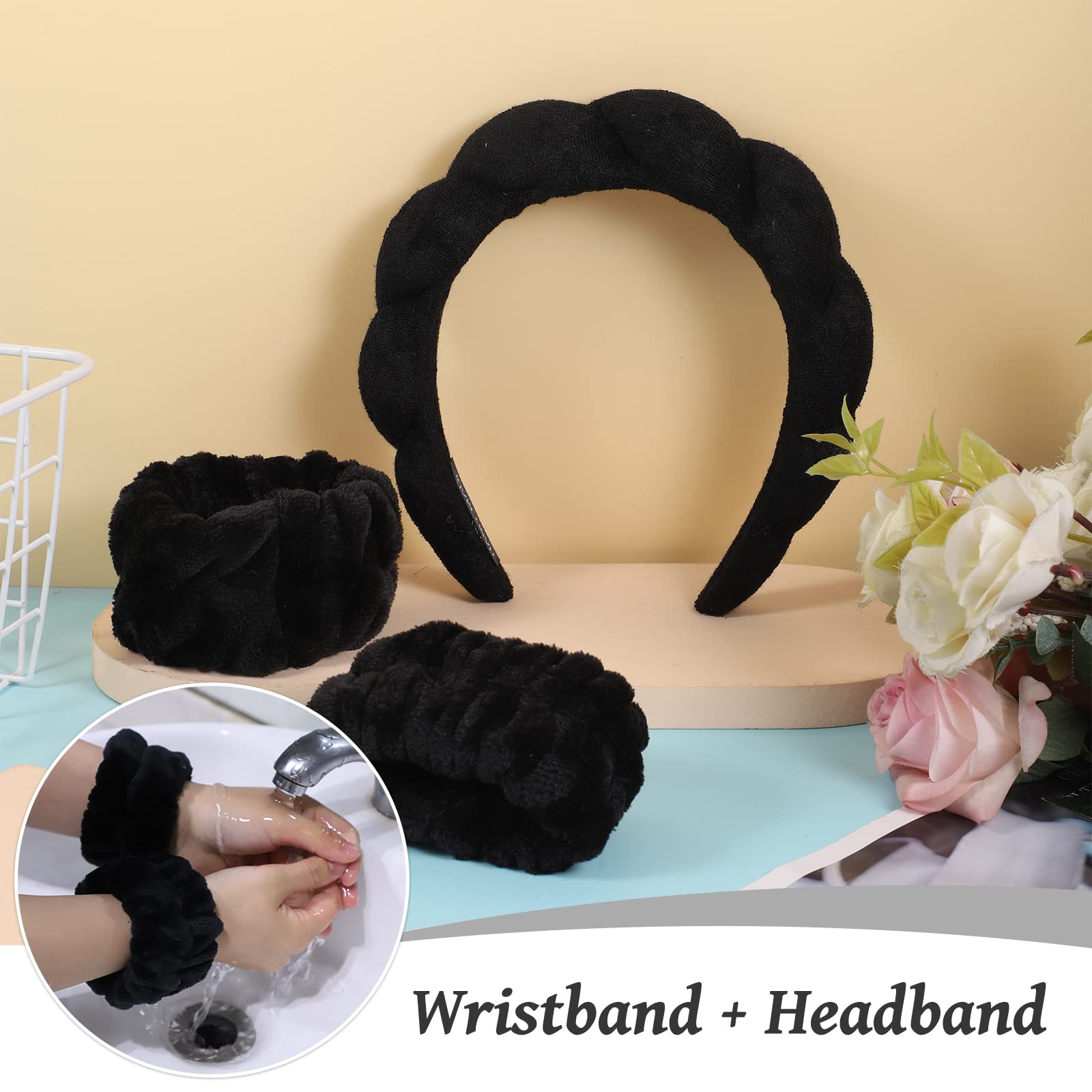 WSICSE wristband absorbing water drop to prevent drips and stains