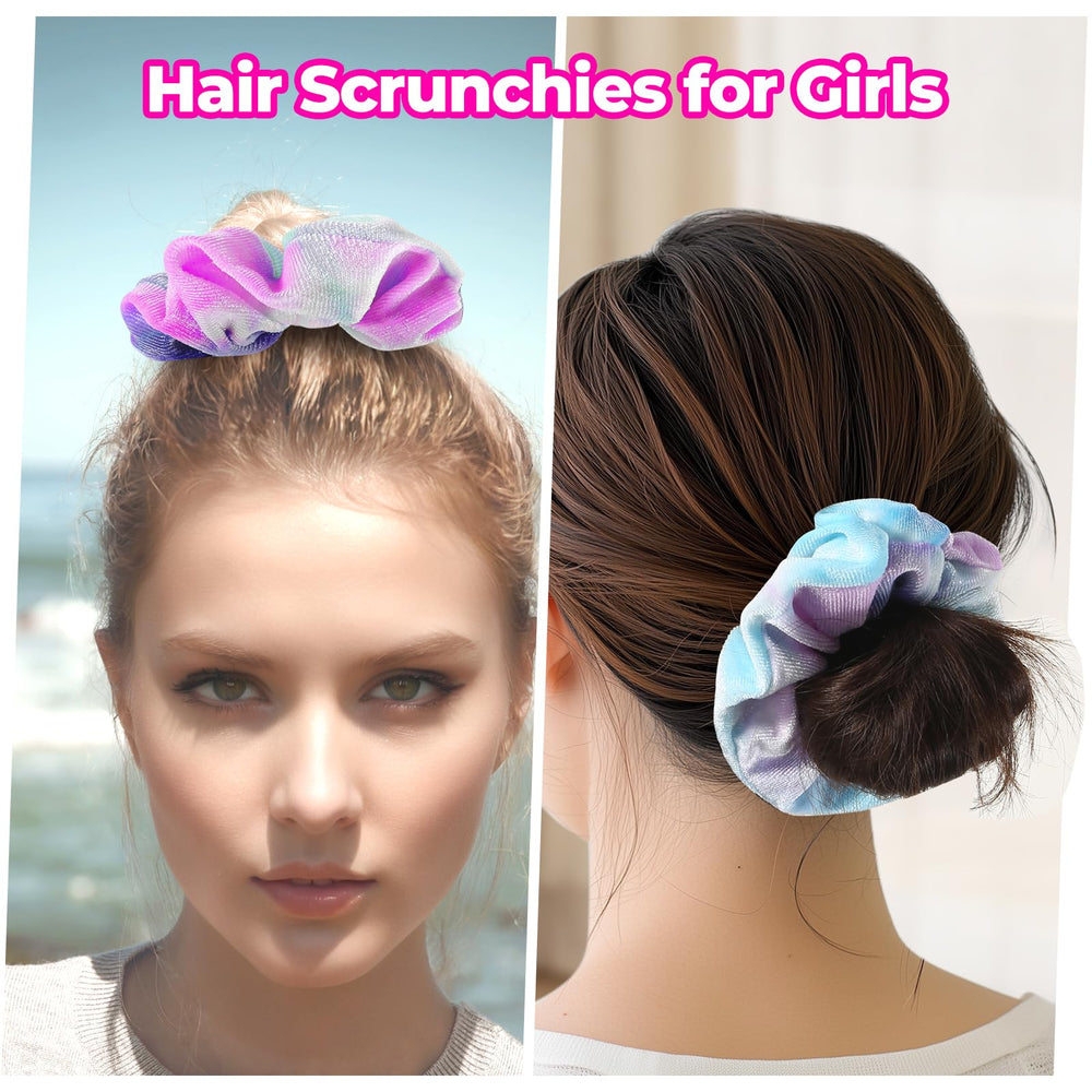 WSYUB headbands and scrunchies flatlay displaying matching colors