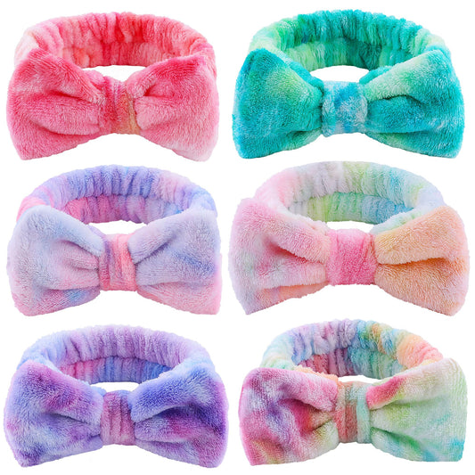 WSYUB six headbands flat lay showing vibrant colors and easy selection