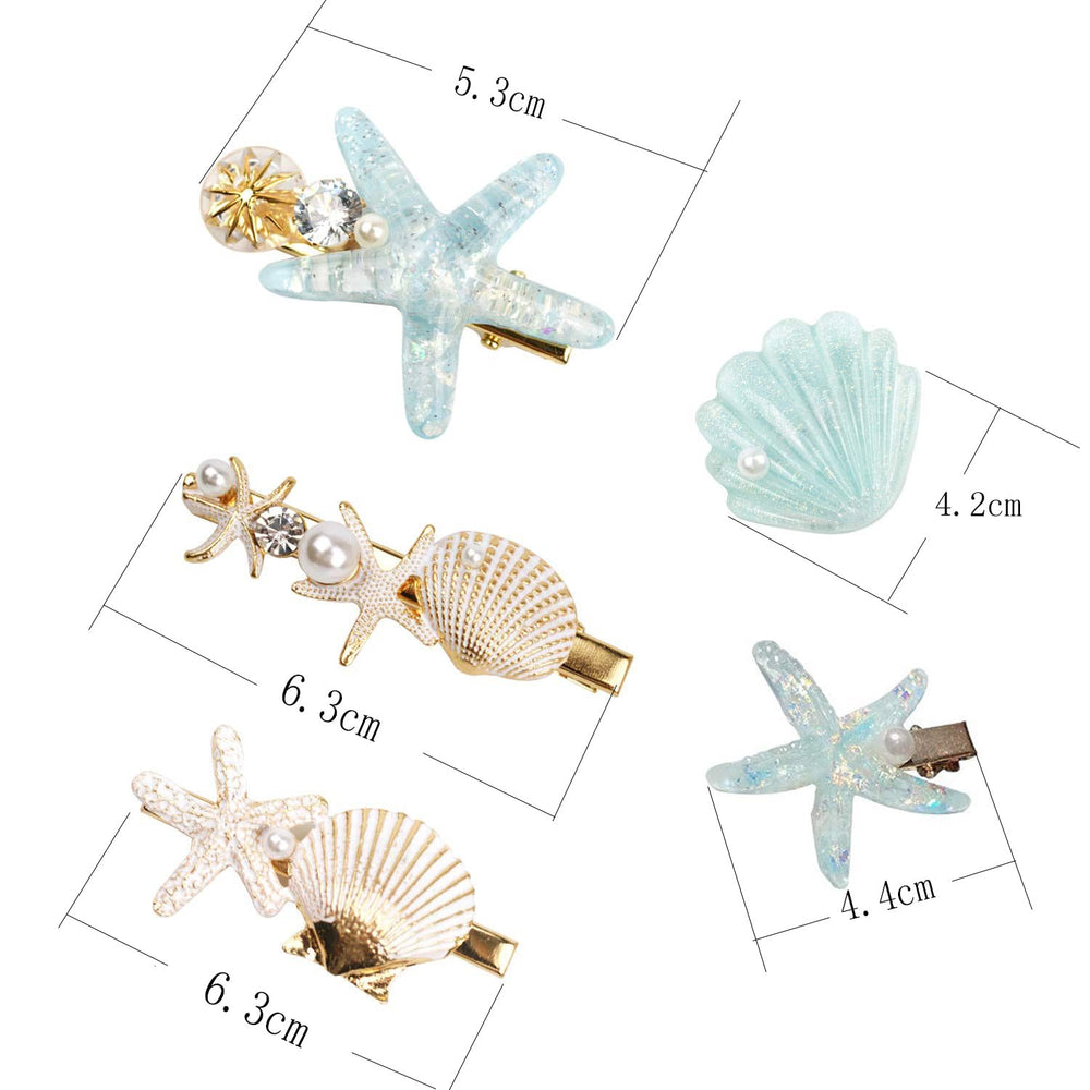 Wthree gift box presentation suggesting ready-to-gift seaside-inspired hair accessories