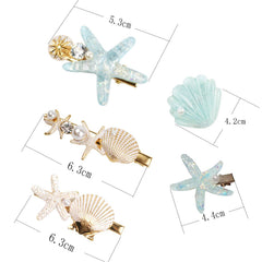 Wthree gift box presentation suggesting ready-to-gift seaside-inspired hair accessories