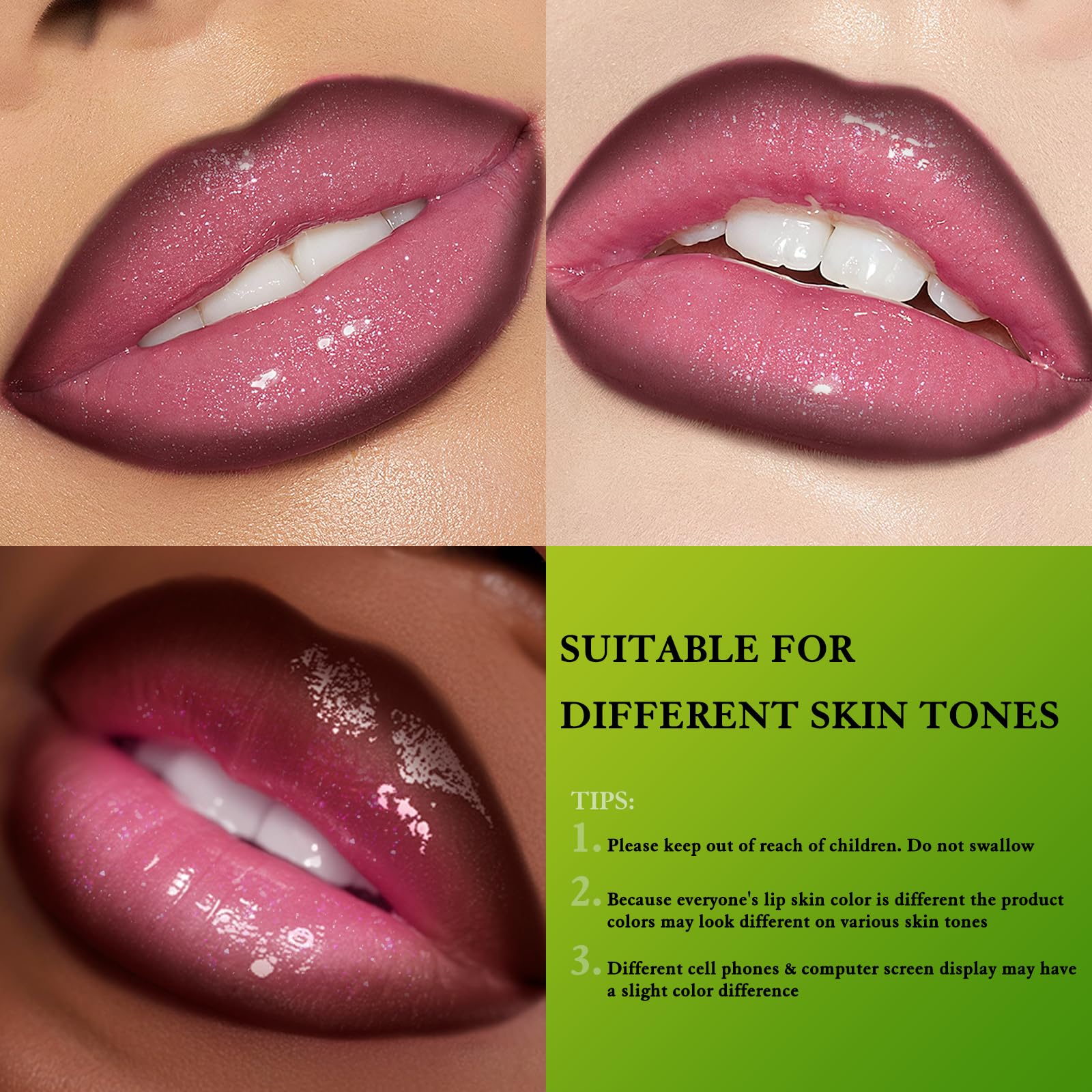 Wugbc click balm twisted open for quick portable lip hydration