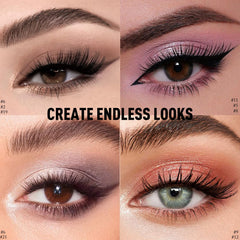 Wugbc eyeshadow stick applied as smoky eye demonstrating blendability and long wear