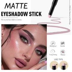 Wugbc mauve eyeshadow stick texture swatch on skin revealing pigmented, blendable finish