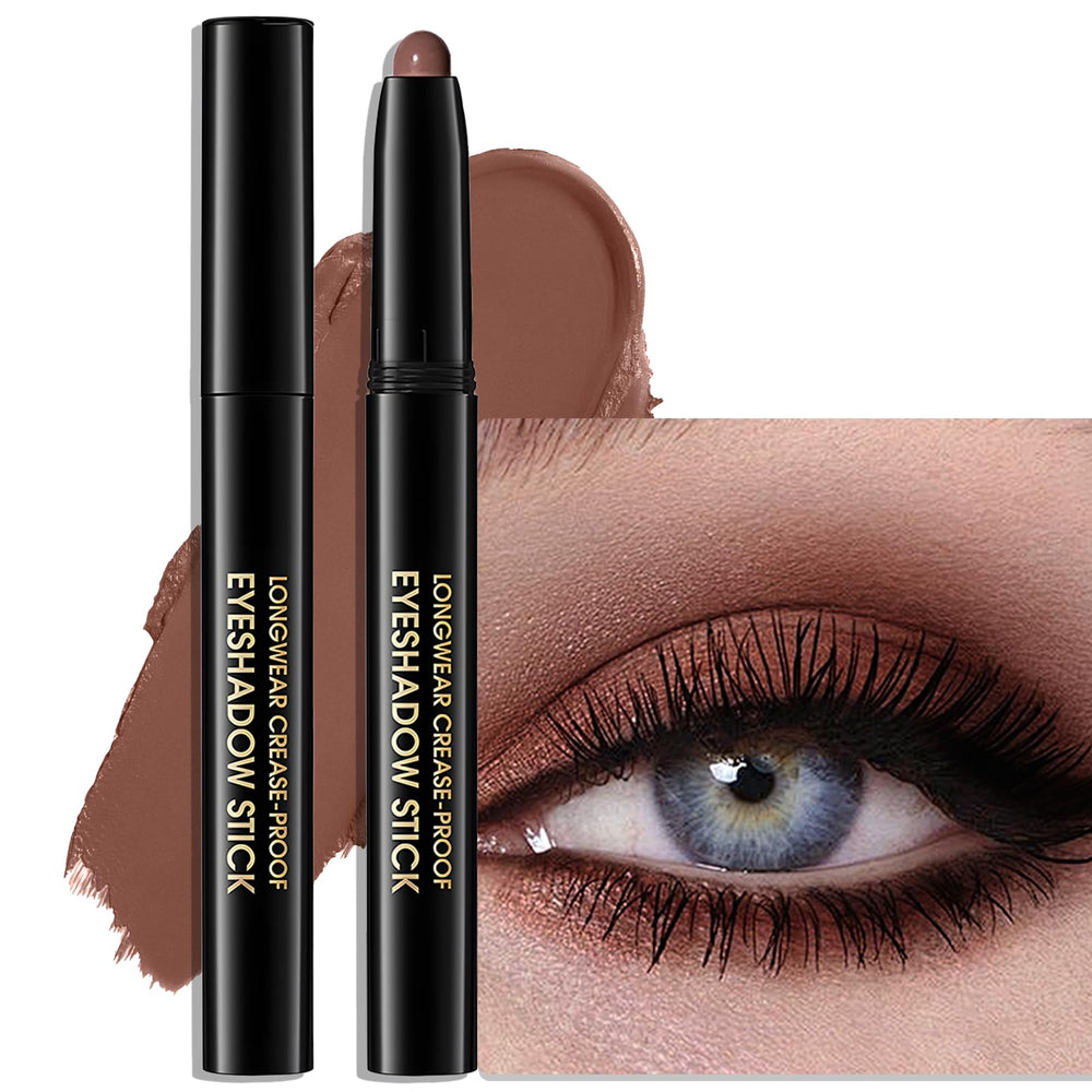 Wugbc eyeshadow stick front view showing product color and label, easy selection benefit