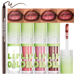 Wugbc front packaging showing lip liner and lip oil, convenient gift-ready set